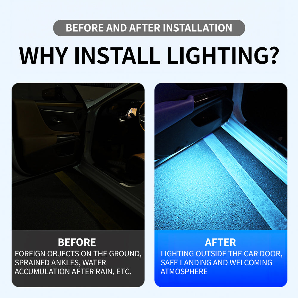 Car Door Lights Projector - alternate angle