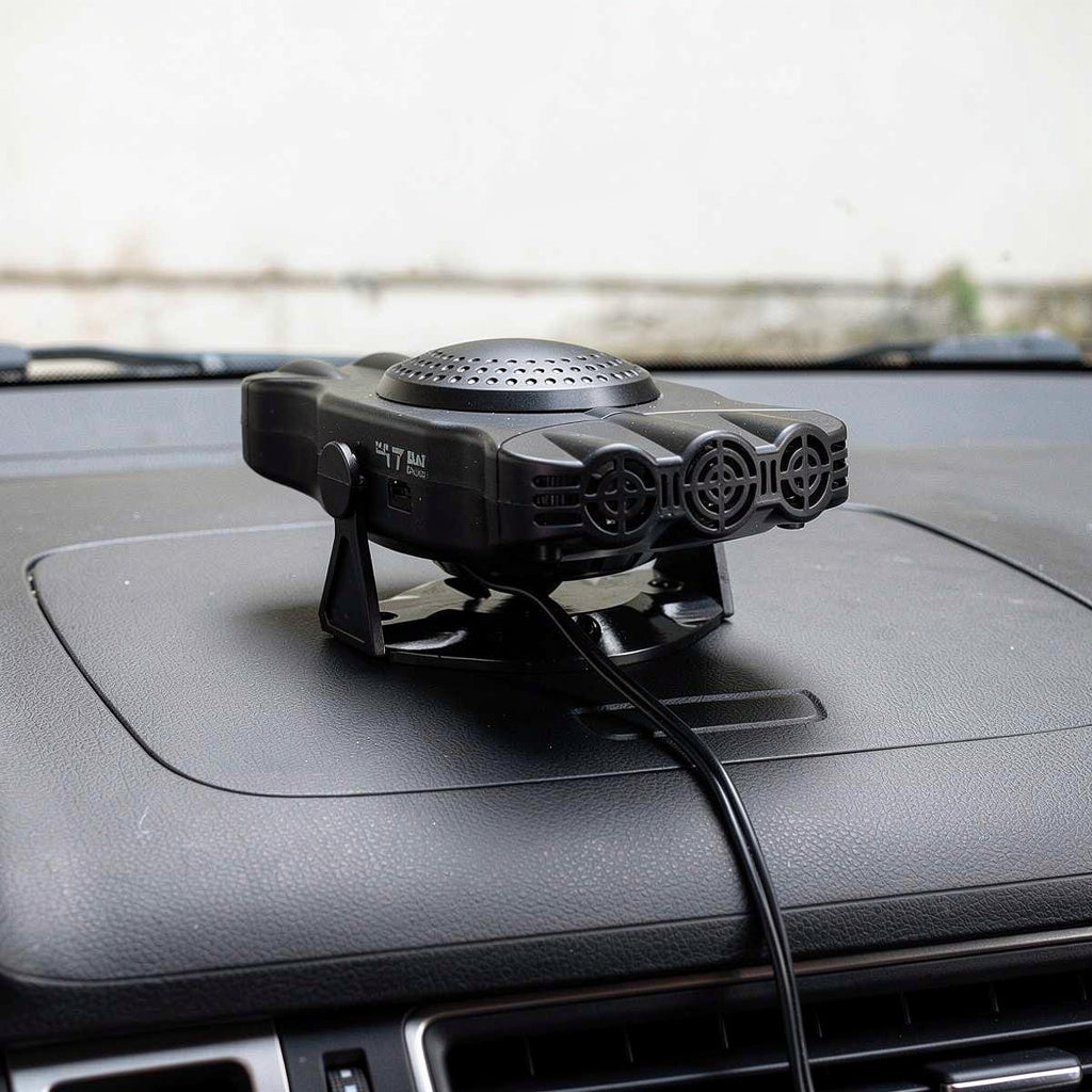 Demisting and Defrosting Car Heaters - in use