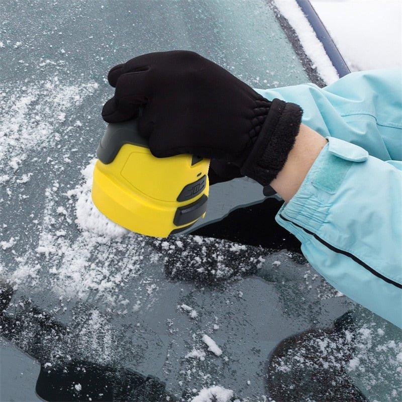 Anti-Freeze Electromagnetic Car Snow Removal Device - in use