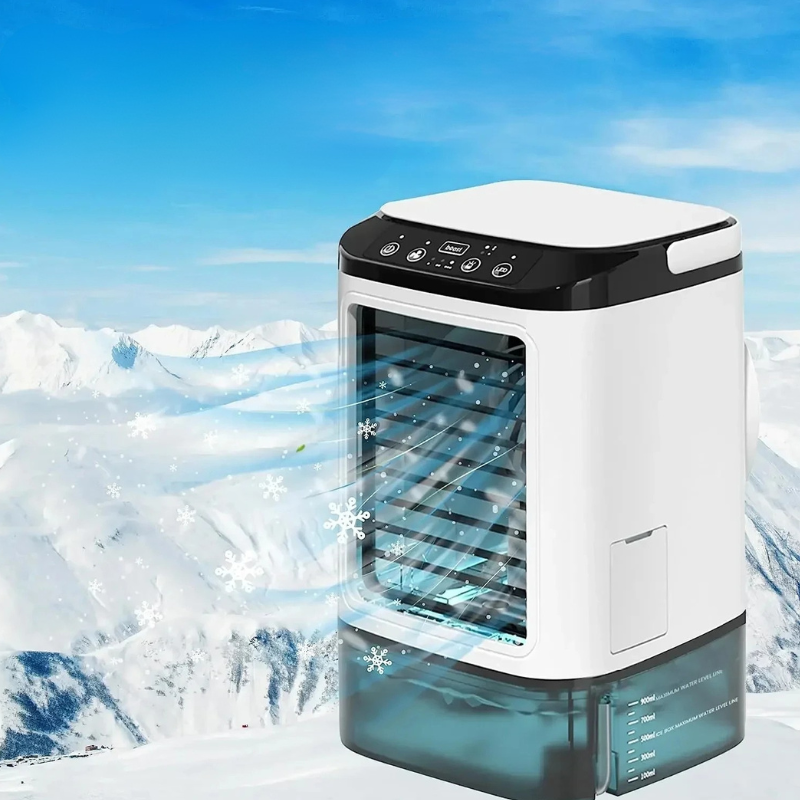3-Speed Portable Mini Air Conditioner with Ultrasonic Cooling
