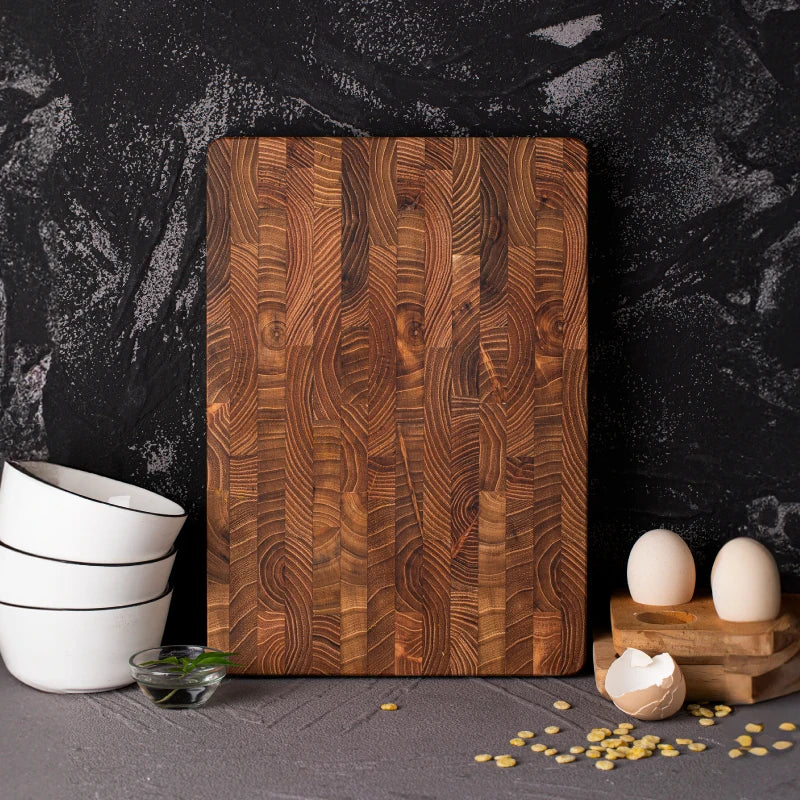 High-quality Wooden Chopping Block End Grain Cutting Board For - alternate angle