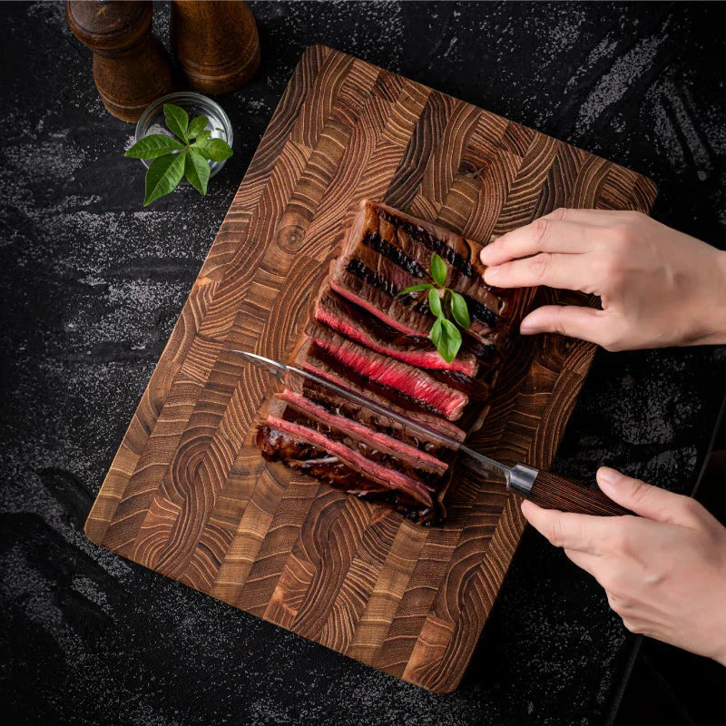 High-quality Wooden Chopping Block End Grain Cutting Board For - detail