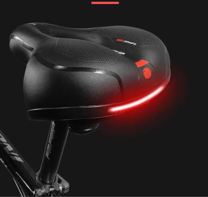 Ergonomic Gel Bike Saddle for Pain-Free Cycling - in use