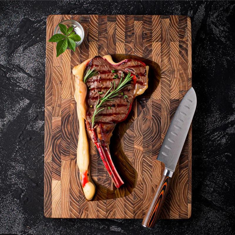 High-quality Wooden Chopping Block End Grain Cutting Board For - detail