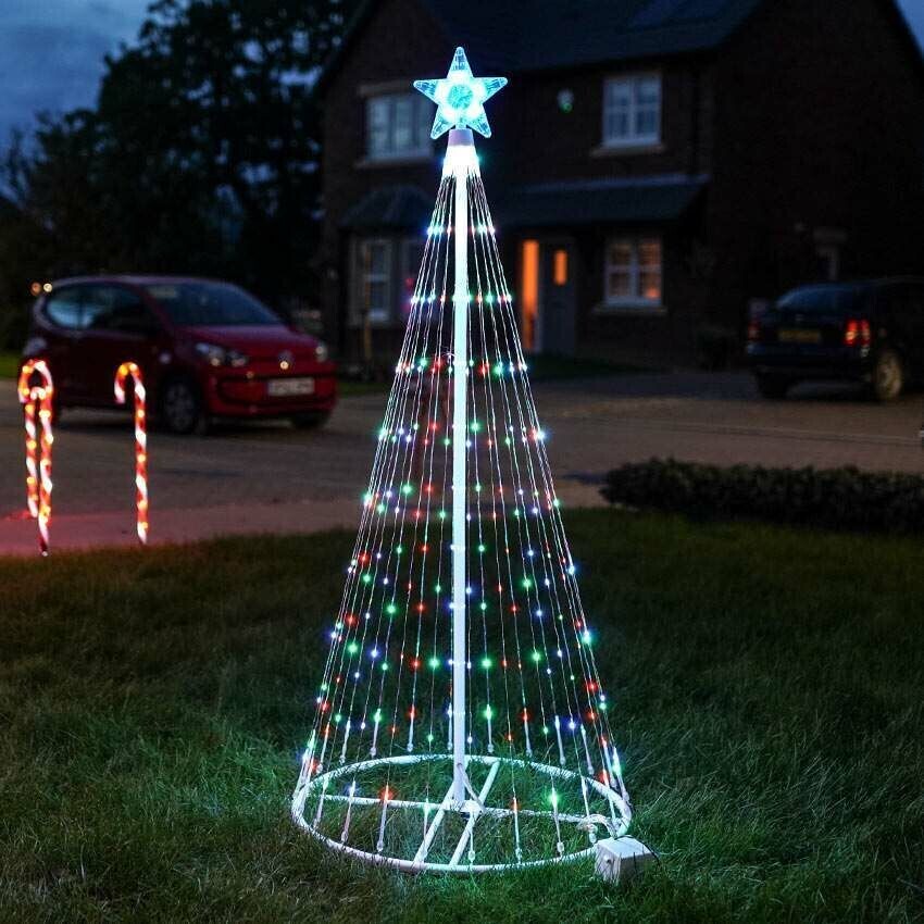 Christmas - Multicolor Led Animated Outdoor Christmas Tree Lightshow - detail