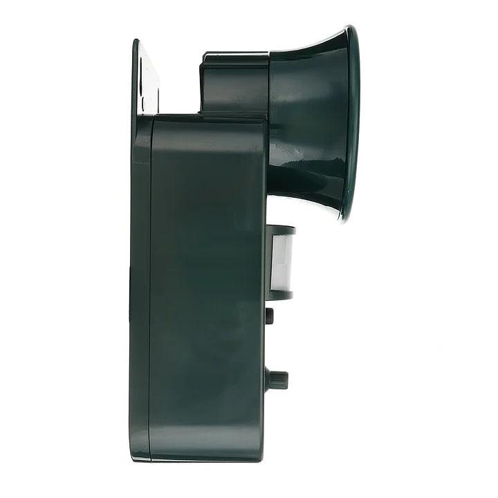Outdoor Ultrasonic Animal Repeller - in use