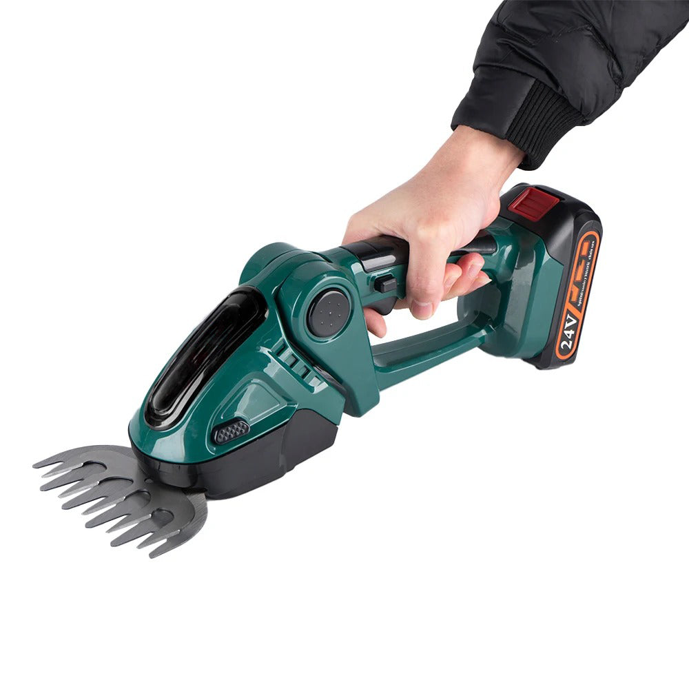 Cordless Hedge Trimmer - in use