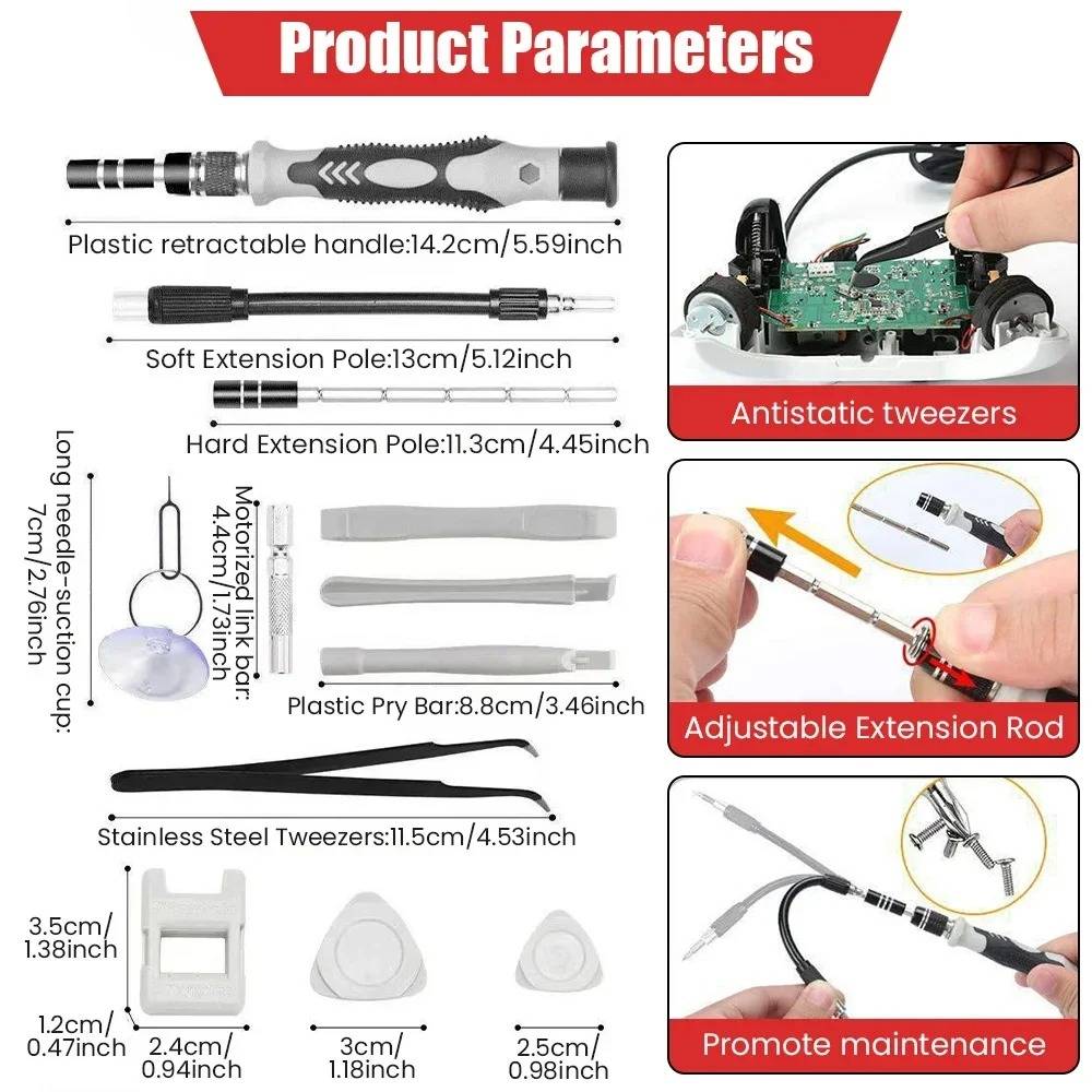 115-in-1 Bit Screwdriver Set - in use