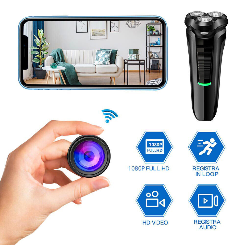 WiFi Smart Shaver Hidden Security Camera - 1080p HD - alternate angle