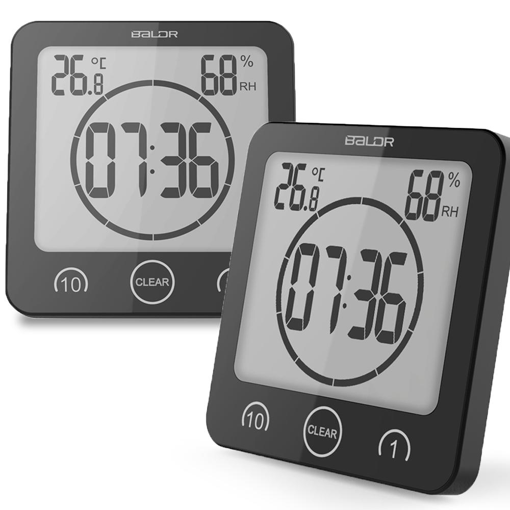 Waterproof Shower Clock w/ Timer (2 Packs), Waterproof - detail