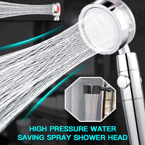 360 degrees Rotatable High-Pressure Shower Head with Adjustable Spray