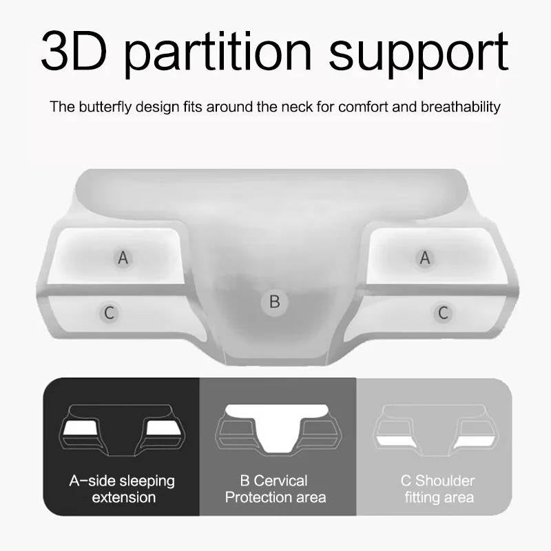 Ergonomic Contour Cervical Pillow for Neck Pain Relief - in use
