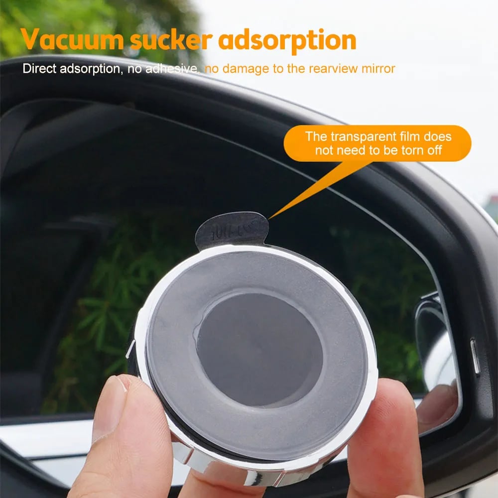 Car Convex Blind Spot Mirror - in use