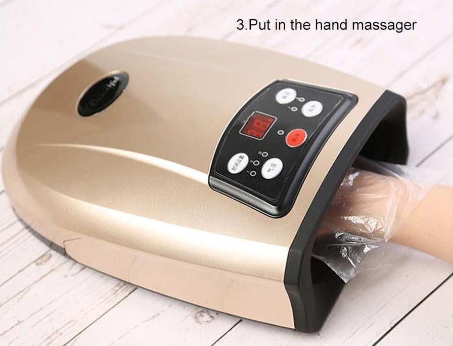 Heated Hand Massager for Arthritis Physiotherapy Equipment - in use