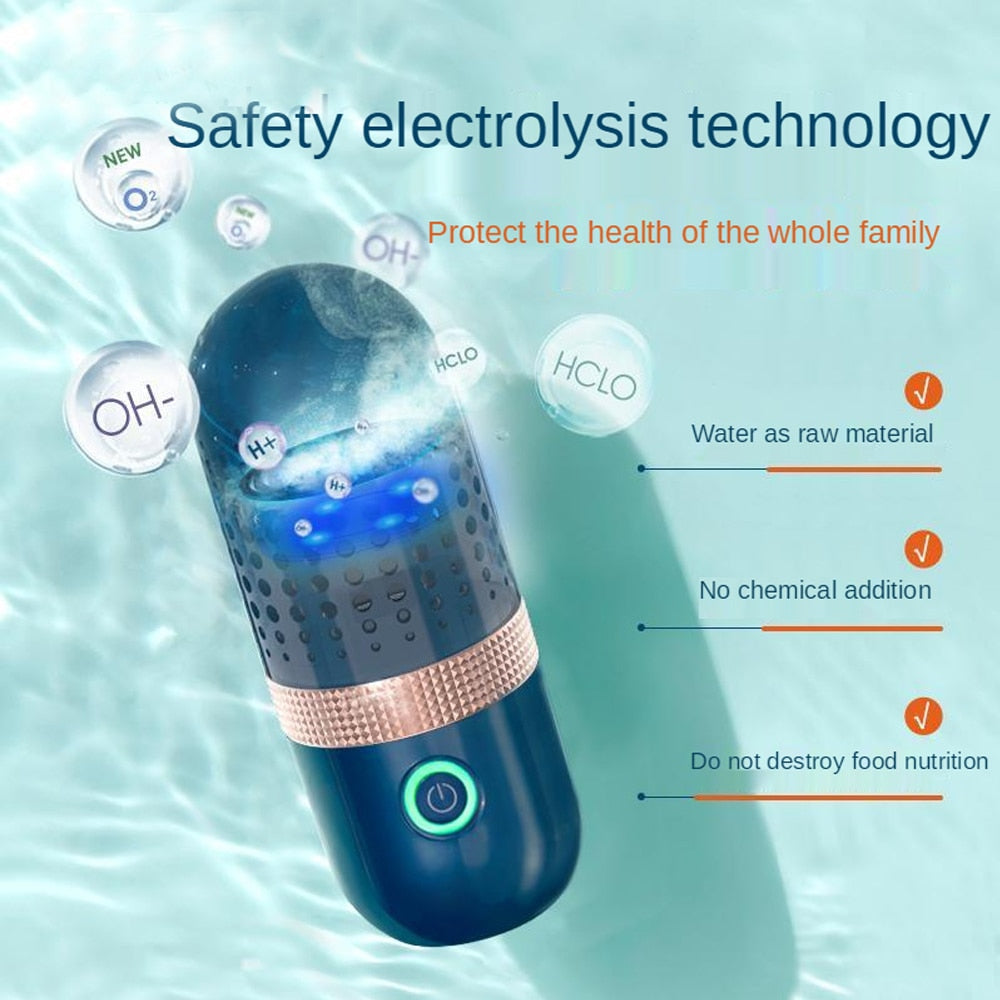 Capsule Vegetable Washing Machine | Automatic Fruits & Vege - in use
