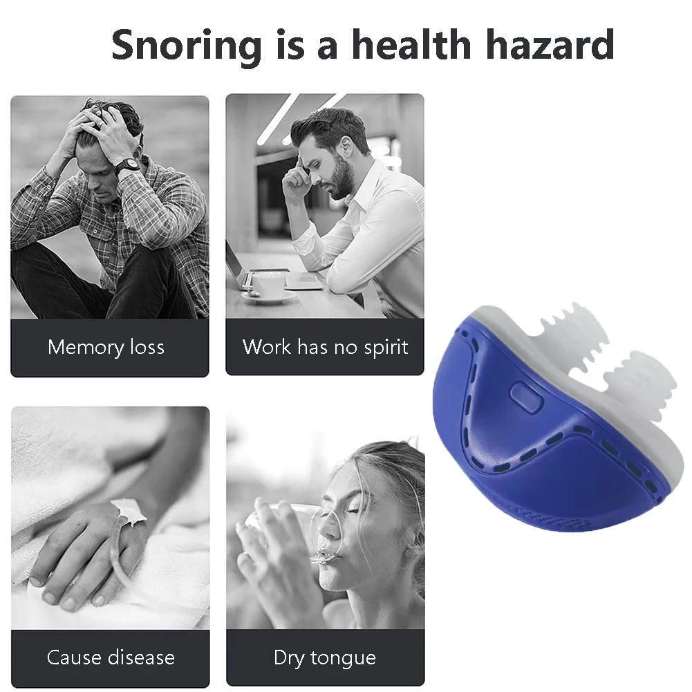 Electric Anti Snore Device with Dual Vortex Airflow - alternate angle