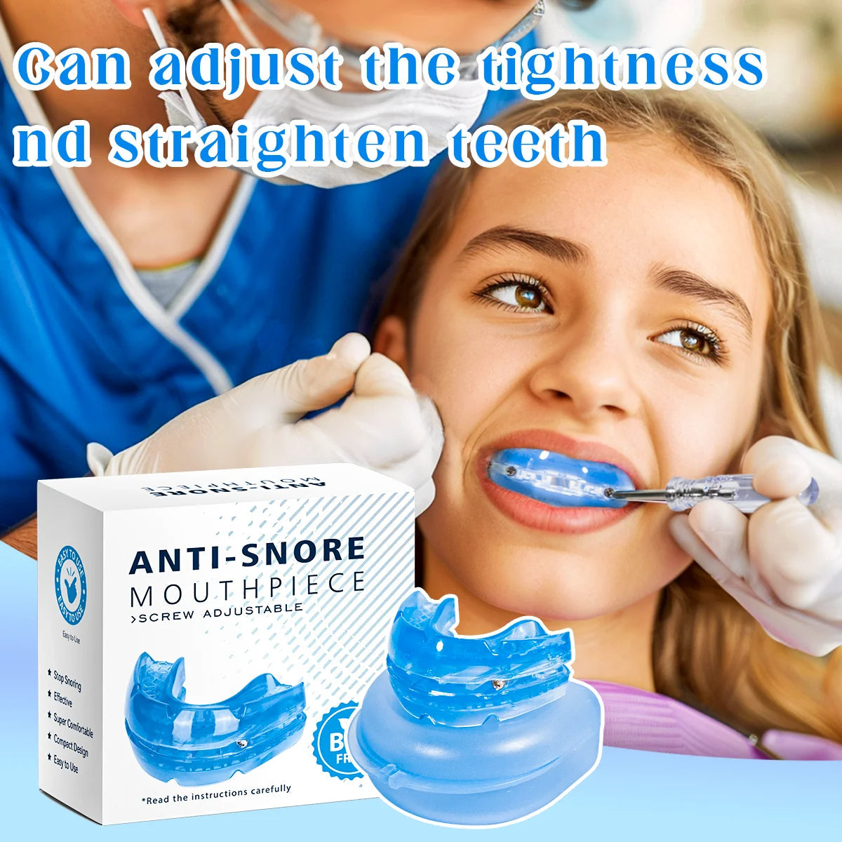 Adjustable Anti Snore Mouthpiece - alternate angle