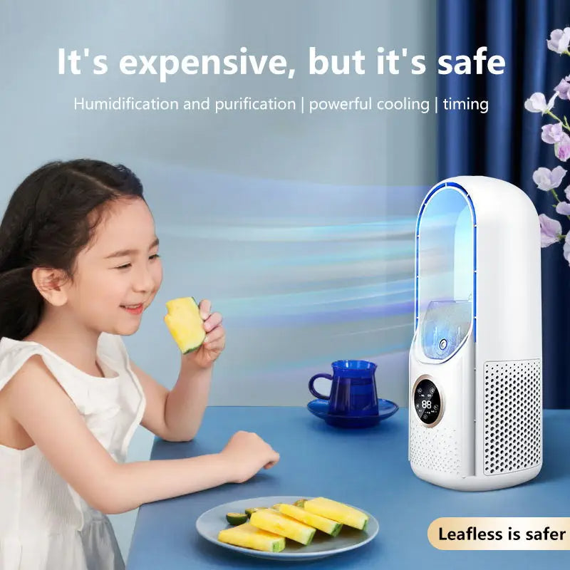 Bladeless Portable Air Conditioner with LED Display - alternate angle