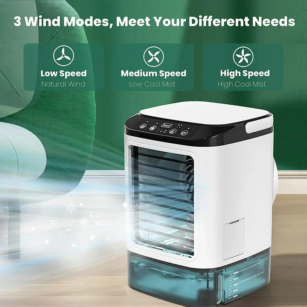 3-Speed Portable Mini Air Conditioner with Ultrasonic Cooling - detail