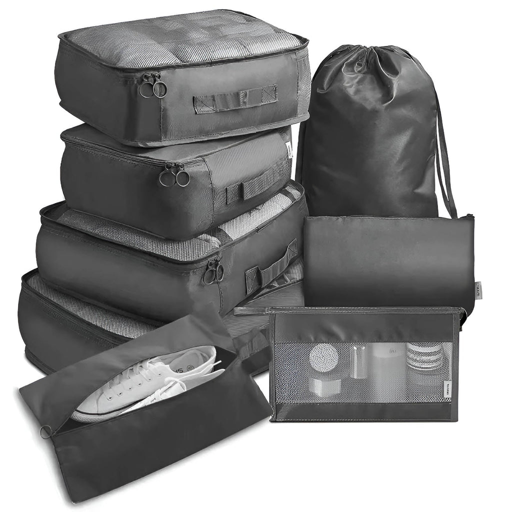 7-Piece Cotton Packing Cube Set for Travel