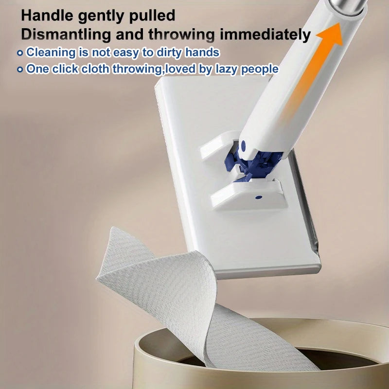Automatic Cloth Clip Mini Mop - in use