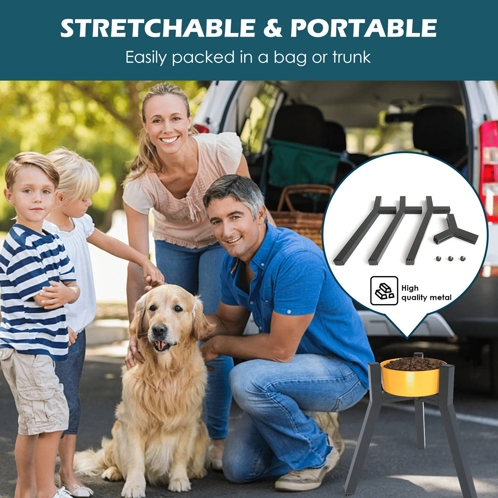 Elevated Dog Bowl Stand - detail