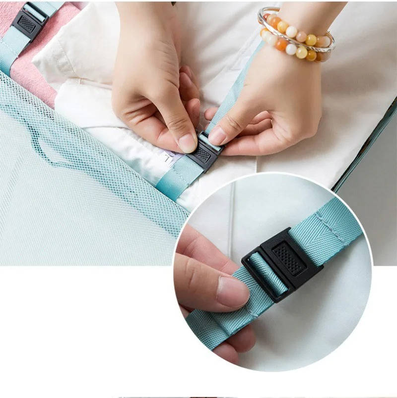 7-Piece Cotton Packing Cube Set for Travel