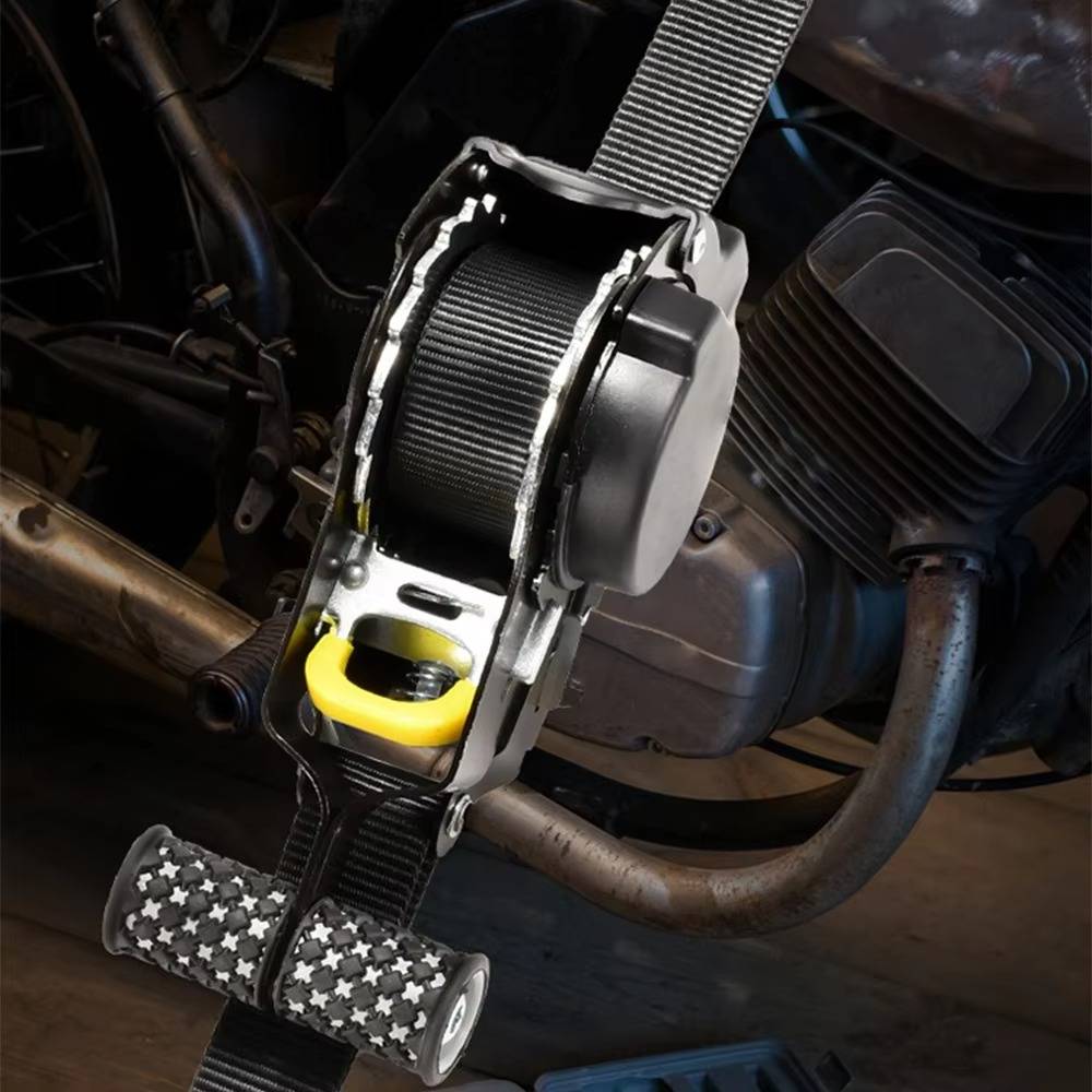 2-set Retractable Ratchet Straps - detail