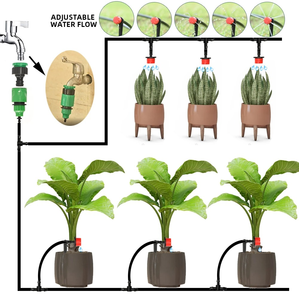 Drip Irrigation System With Automatic Timer - alternate angle