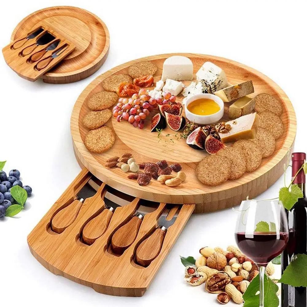 Bamboo Cheese Board - alternate angle