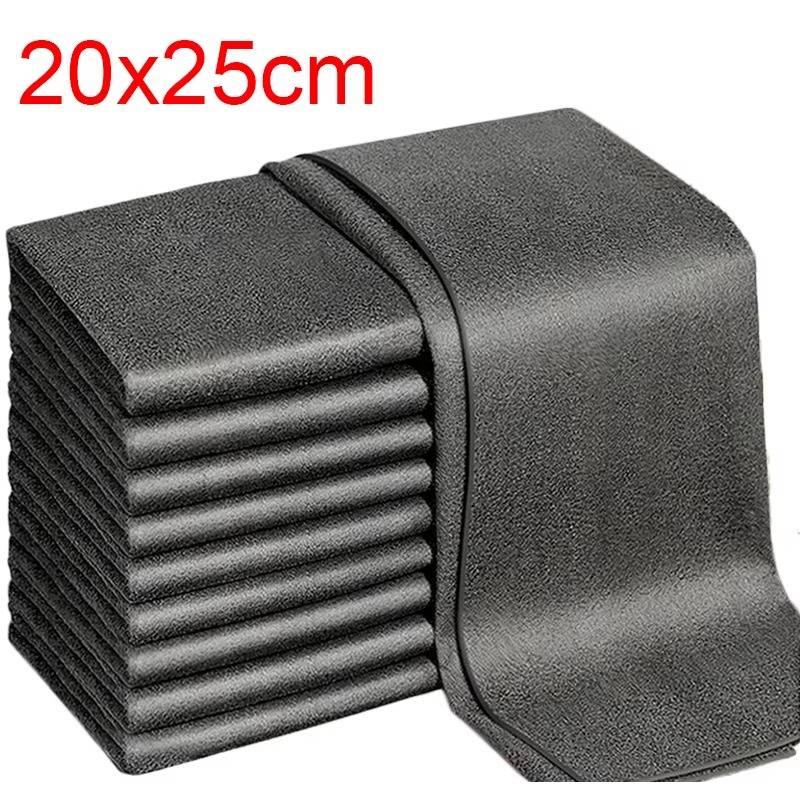 for 10pcs Versatile Microfiber Cloths for Windows Car Kitchen - in use