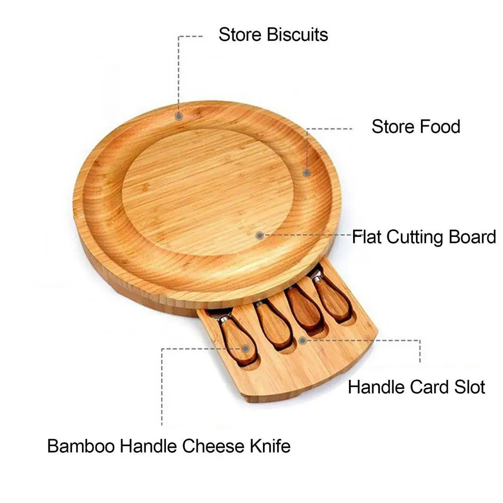 Bamboo Cheese Board - detail