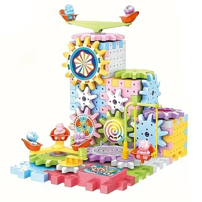 263 Pcs Kids Building Blocks Kit - in use