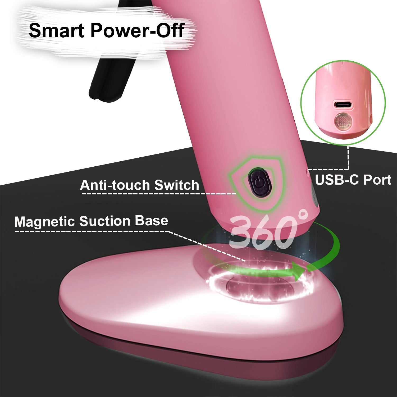 Cordless Hot Glue Gun Kit (Pink) - detail
