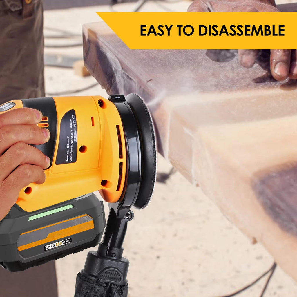 Brushless Orbital Electric Sander - alternate angle
