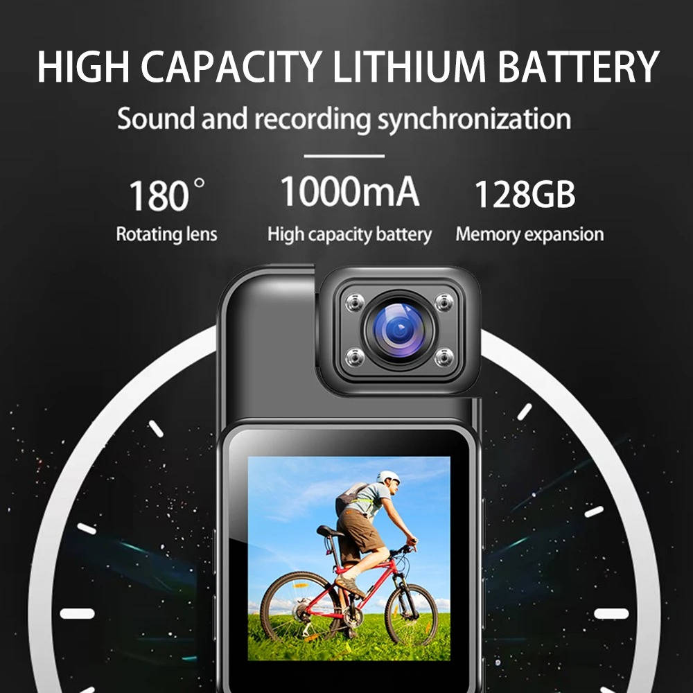 4K Ultra HD WiFi Mini Body Camera - alternate angle