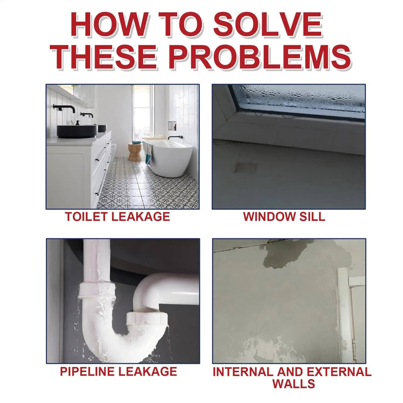 2-Pack All-Purpose Waterproof Sealant Spray with Brushes - in use