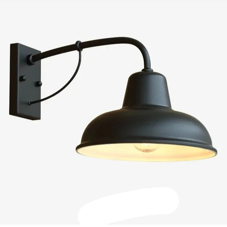 Antique Vintage Barn Light - detail