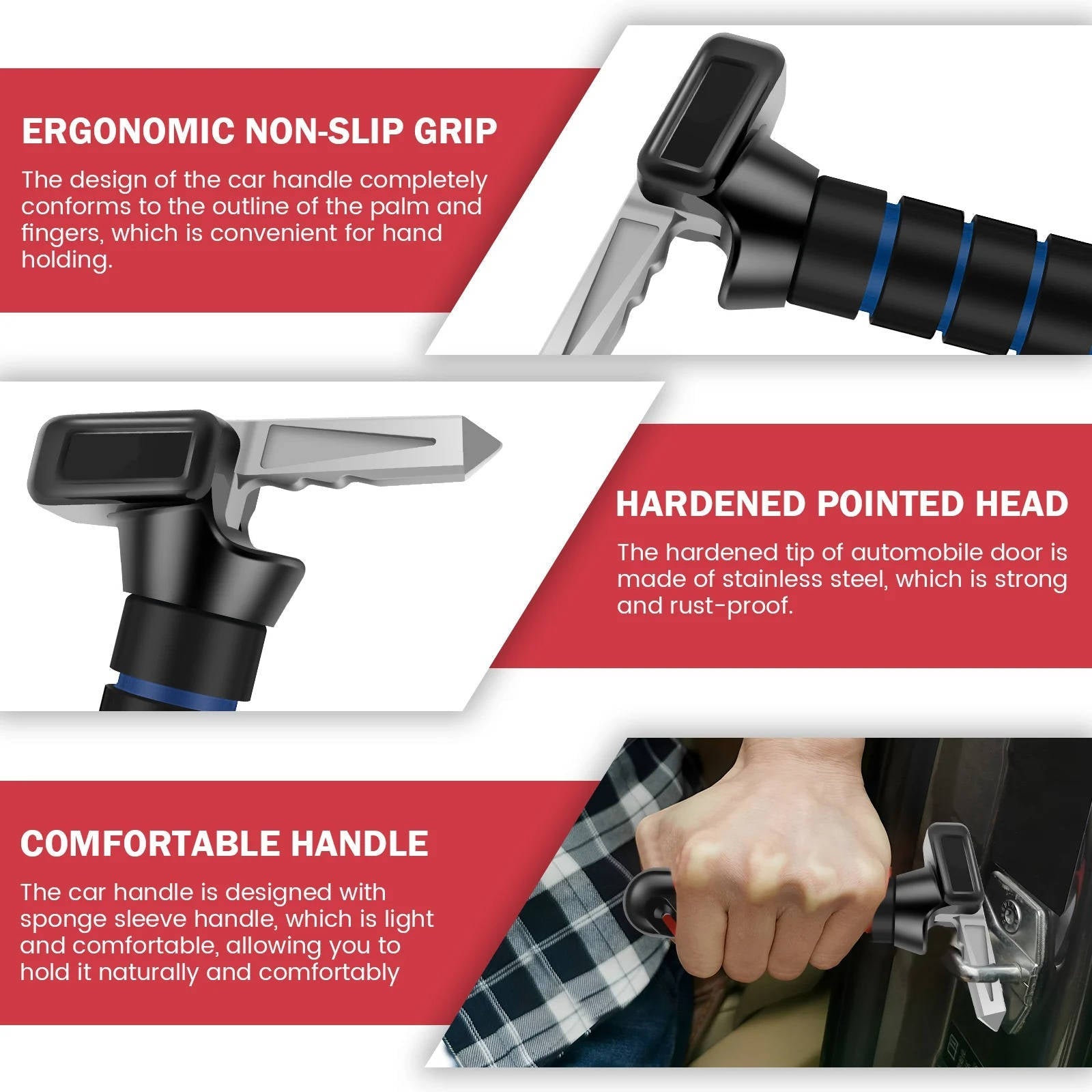 Car Assist Handle for Elderly- 2 Pack - in use