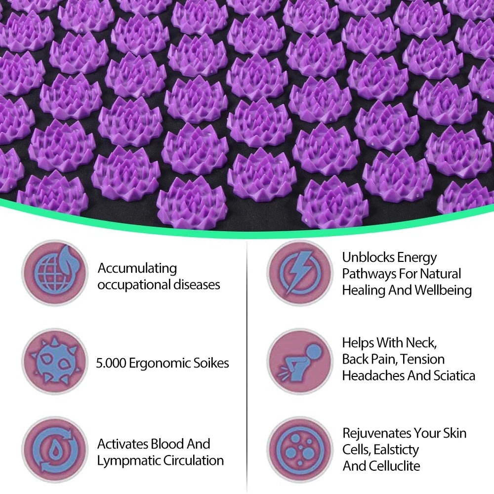 Acupressure Yoga Mat - in use