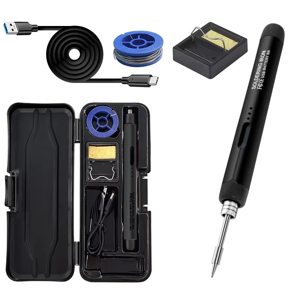 Digital Electric Soldering Iron Set - in use