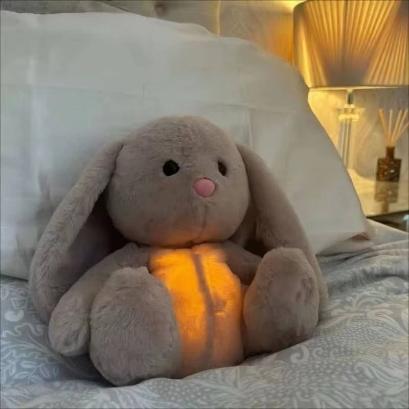 Breathing Stuffed Animal Bunny - alternate angle