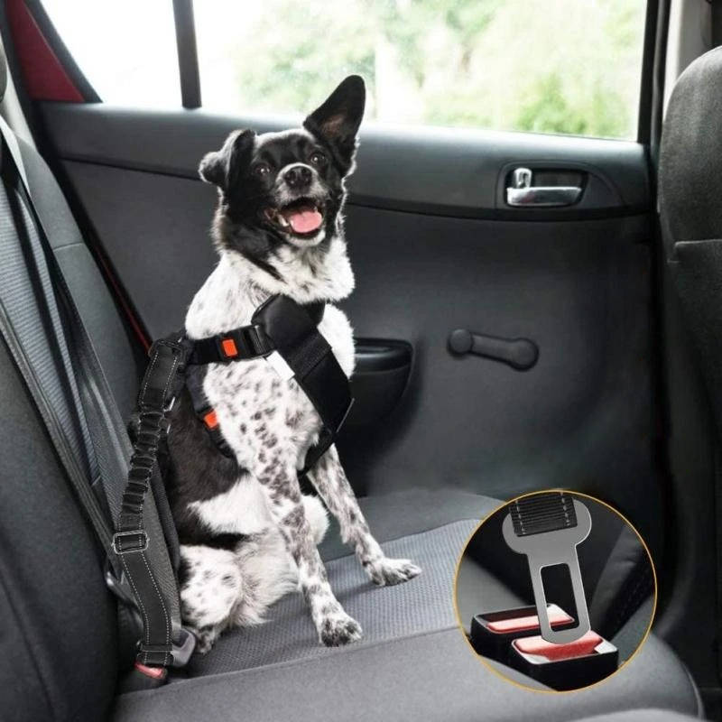 Dog Car Seat Safety Belt - in use