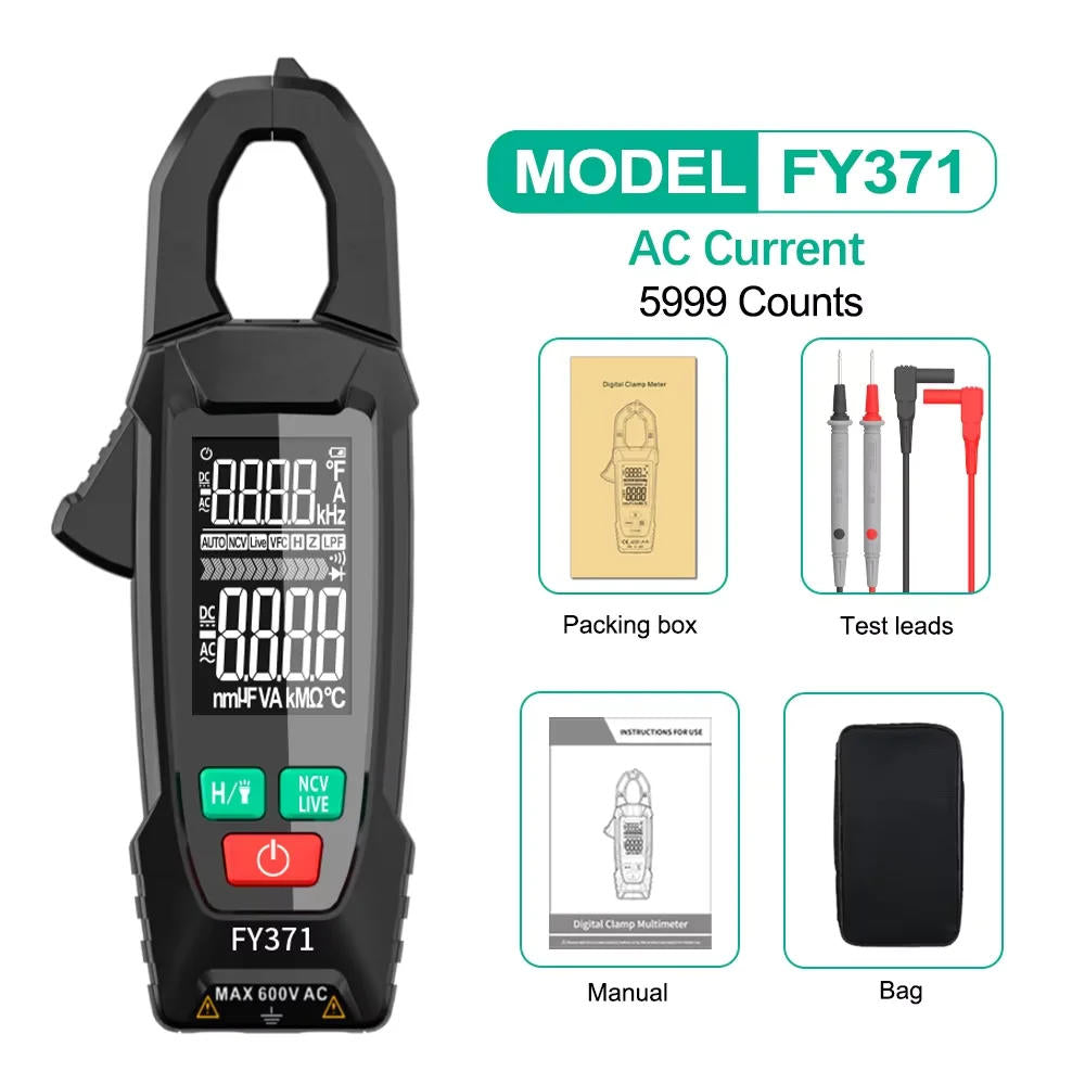 AC DC Clamp Electric Meter
