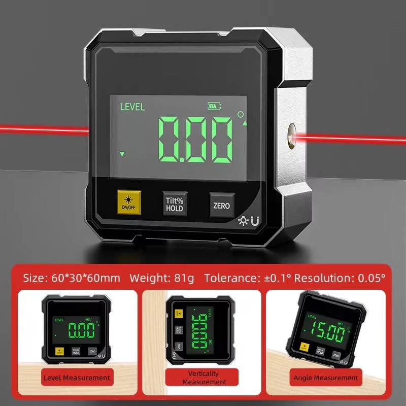 Digital Angle Finder with Laser Level - detail
