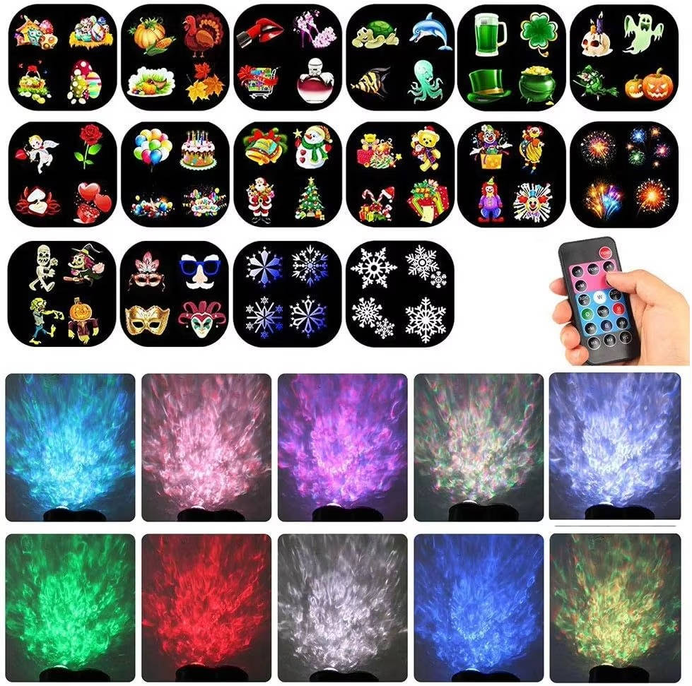 Christmas Projector Lights Outdoor Decoration - in use