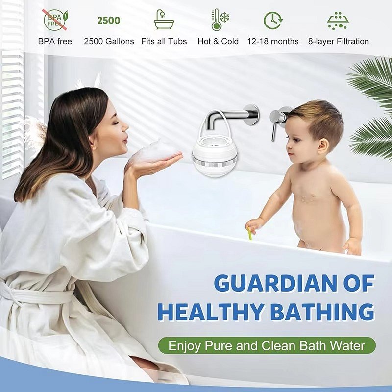 Bath Filter For Tub - in use
