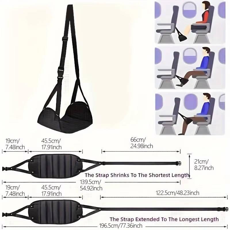 2-Pack Portable Travel Foot Hammocks - alternate angle