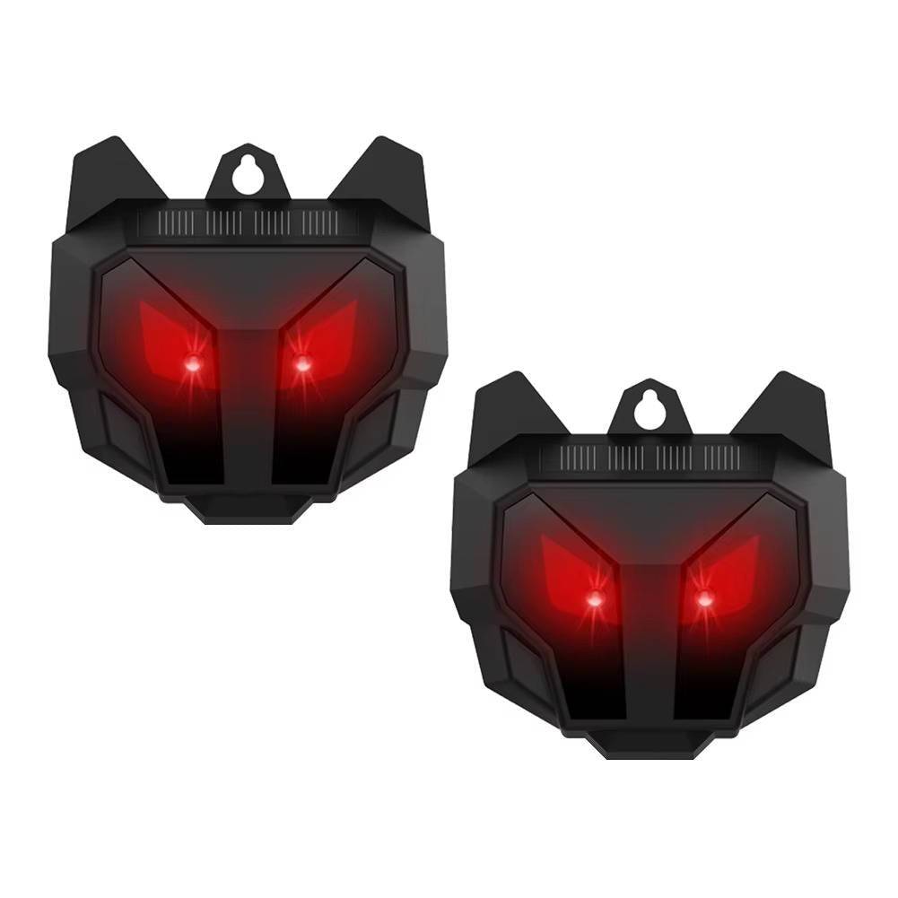 2pcs Solar Powered Ultrasonic Animal Repellent - alternate angle