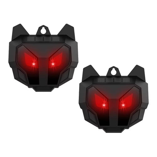 2pcs Solar Powered Ultrasonic Animal Repellent - alternate angle